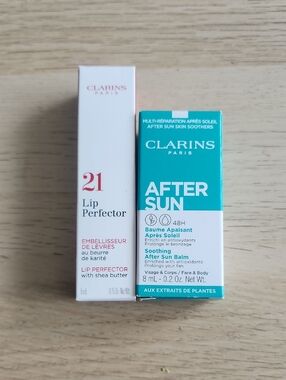 Clarins Lip Perfector & After Sun Duo
